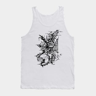 Abstract doodle line Tank Top